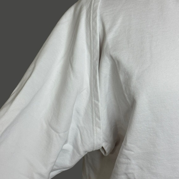 Sandrine Rose Convertible L/S S/S Distressed Sweatshirt White Women Medium NWT - Picture 6 of 14